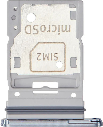 Dual Sim Card Tray Samsung Galaxy A55 5g A556 2024 Premium Iceblue