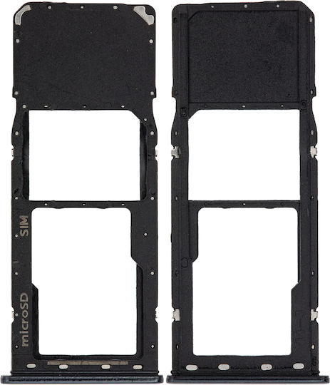 Einzelner SIM/SD-Kartenhalter Samsung Galaxy A20 A205 2019 A30 A305 2019 A50 A505 2019 Schwarz