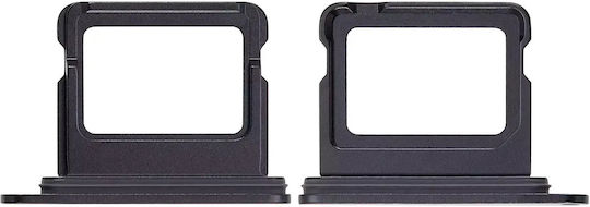 Tavă SIM Unică Pentru Iphone 16 16 Plus Neagră