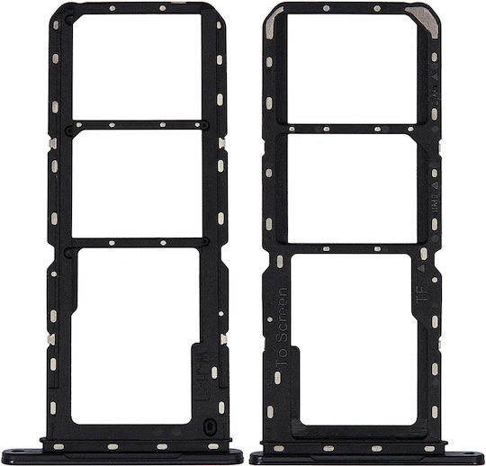Dual SIM-Kartenhalter Samsung Galaxy A14 5G A146p R 2023 Schwarz