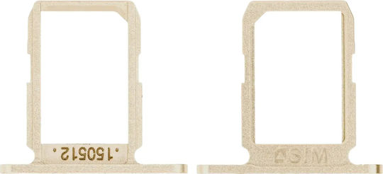 Sim Card Tray Samsung Galaxy S6 Gold