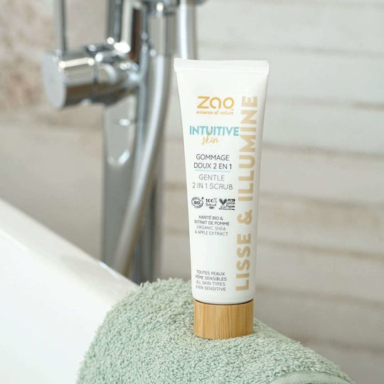 Zao Organic Makeup Gesichtspeeling Creme für Scrub 50ml