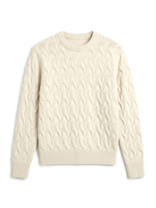 Crew Neck Πουλόβερ Silver-birch