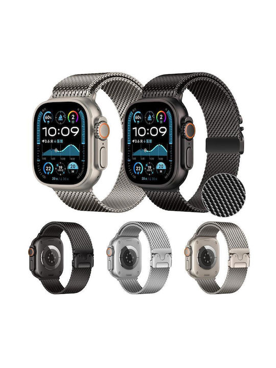 Apple Watch 42mm 41mm 40mm 38mm xDfind Tragbare Bänder Fine Mesh Milanese Rostfreier Stahl Schwarzes Apple Watch 42mm 41mm 40mm 38mm xDfind Tragbare Bänder Fine Mesh Milanese Rostfreier Stahl Schwarzes