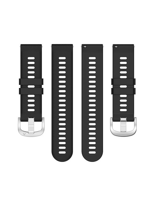 Каишка Garmin Forerunner 255 265 Vivoactive 4/venu 2 22mm Силиконова Релефна Черна