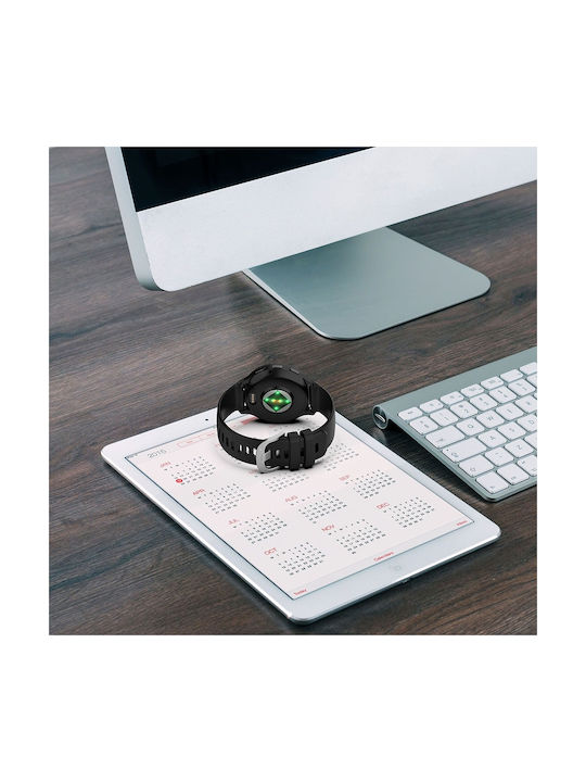 Garmin Venu 3 Venu 4 45mm 22mm Silikon Tragbare Bänder Schwarz
