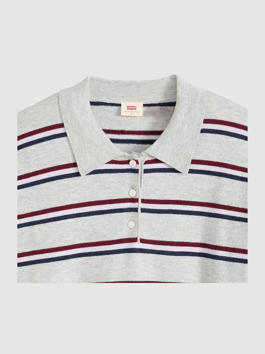 Damen Bluse Gestreift Graue