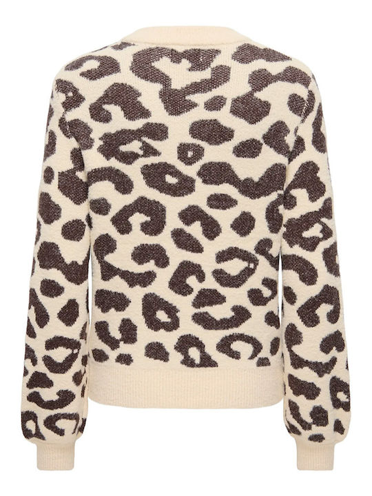 Damen Langärmeliges Pullover Crem
