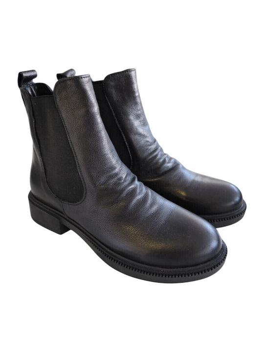 Leather Women's Chelsea Ankle Boots Black