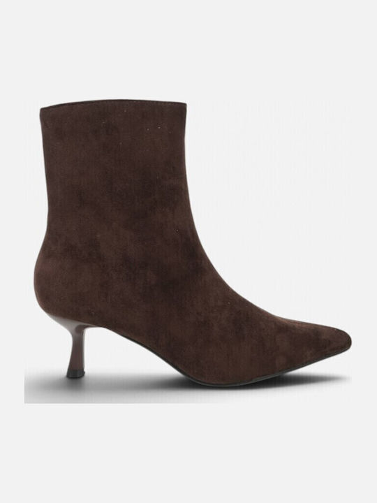 Ghete Dama De Catifea Maro Ankle Boots