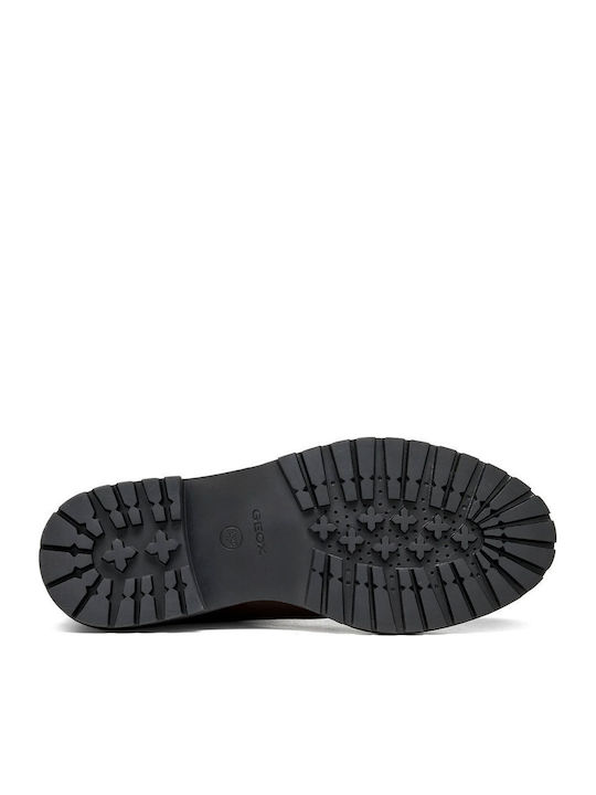 Leder Damen Chelsea-Stiefel Braun