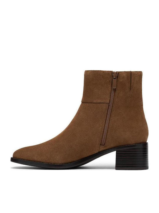 Top Leder Damen Stiefeletten Braune