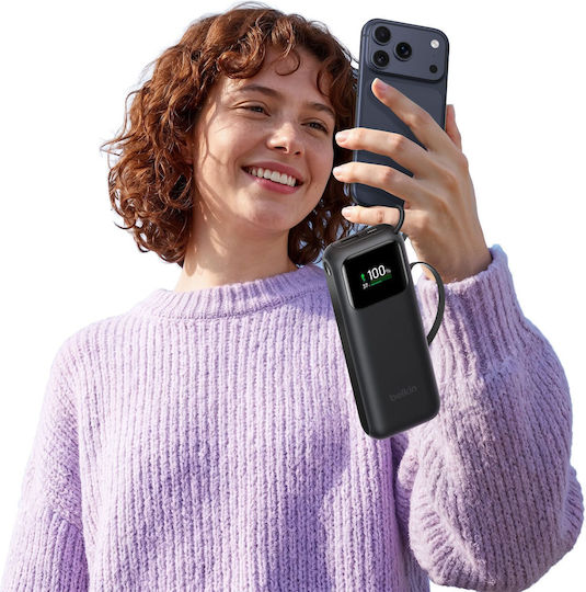 Belkin UltraCharge Power Bank 11000mAh 60W mit 2 USB-C Ausgangsanschlüsse Schwarz