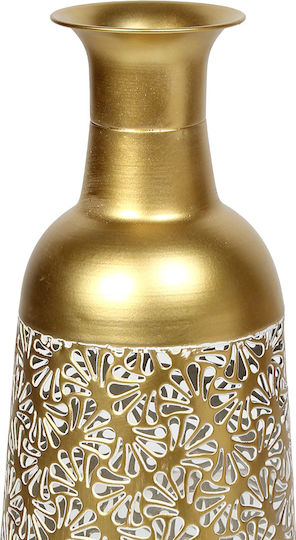 Keskor Floor Vase Metallic Gold 18x18xH51cm Keskor Floor Vase Metallic Gold 18x18xH51cm