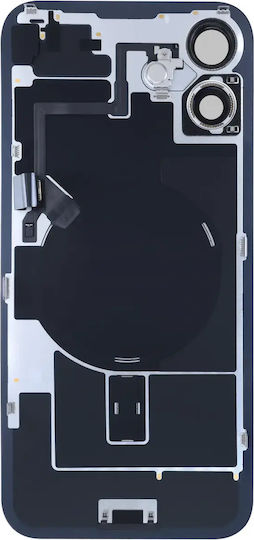 Sticlă Spate Cu Magnet Magsafe Nfc Și Lanternă Flex iPhone 16 Plus Original Oem Negru