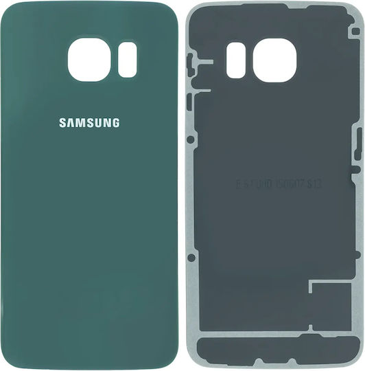 Back Cover Glass Samsung Galaxy S6 Edge Service Pack Green