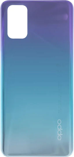 Back Cover Glass Oppo A72 2020 Service Pack Sky Blue