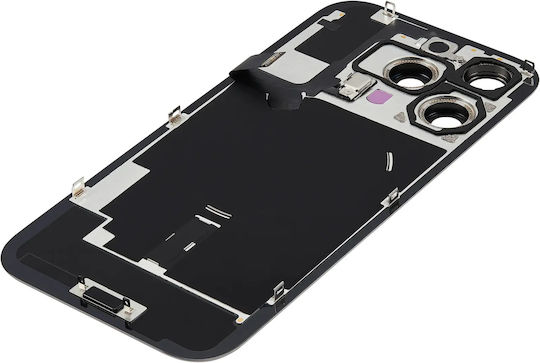 Back Glass W Magsafe Magnet & Nfc & Flashlight Flex Iphone 16 Pro No Logo Aftermarket Natural Titanium