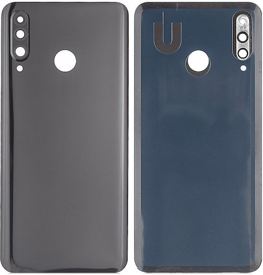 Rückseitenabdeckung Glas Kamera Linse Huawei P30 Lite Nova 4e 6GB RAM Ohne Logo Mitternachts Schwarz