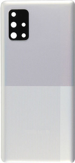 Back Cover Glass Camera Lens Samsung Galaxy A71 A715 2020 Service Pack Prism Crush Silver