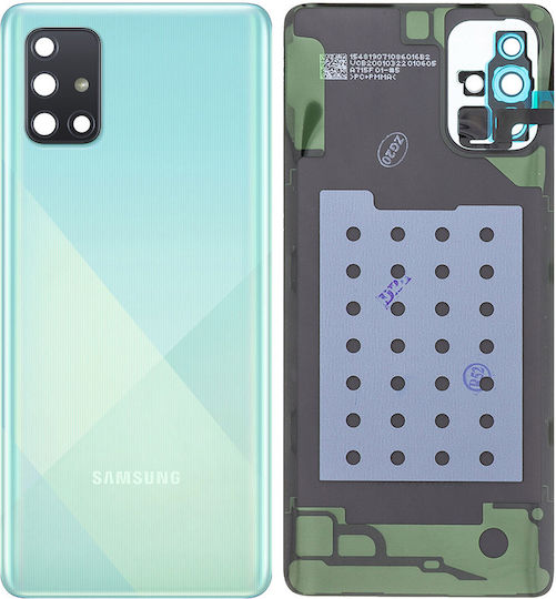Back Cover Glass Camera Lens Samsung Galaxy A71 A715 2020 Service Pack Prism Crush Blue