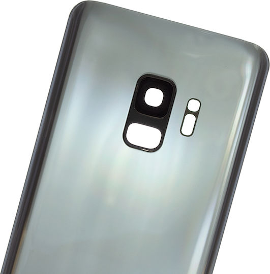 Sticlă Spate Lentilă Cameră Samsung Galaxy S9 Fără Logo Aftermarket Plus Titanium Gri