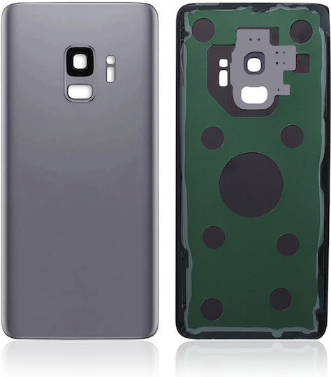Sticlă Spate Lentilă Cameră Samsung Galaxy S9 Fără Logo Aftermarket Plus Titanium Gri