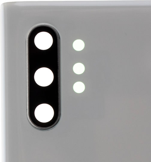 Задно Стъкло За Камера Samsung Galaxy Note 10 Plus 5G Без Лого Следпазарен Plus Aura Бял