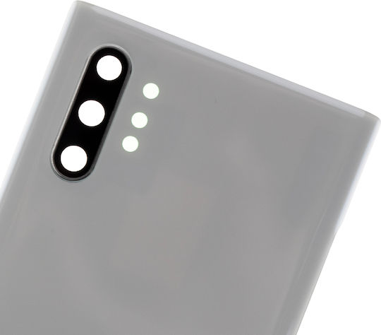 Задно Стъкло За Камера Samsung Galaxy Note 10 Plus 5G Без Лого Следпазарен Plus Aura Бял