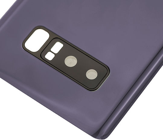 Rückseite Glas Kameraobjektiv Samsung Galaxy Note 8 Service Pack Orchidee Grau