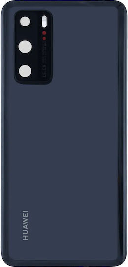 Задно Стъкло Капак Huawei P40 2020 Сервизен Пак Черен