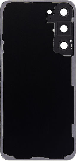 Back Cover Glas Kameraobjektiv Samsung Galaxy S23 Plus 5G Kein Logo Aftermarket Plus Phantom Schwarz