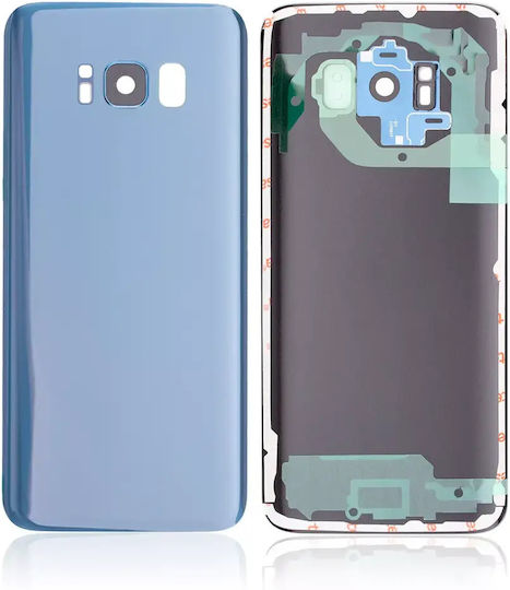 Задно Стъкло Капак Обектив Камера Samsung Galaxy S8 Сервизен Комплект Коралово Синьо
