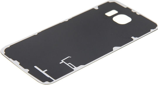 Rückseiten-Glas Samsung Galaxy S6 Ohne Logo Aftermarket Plus Weiß