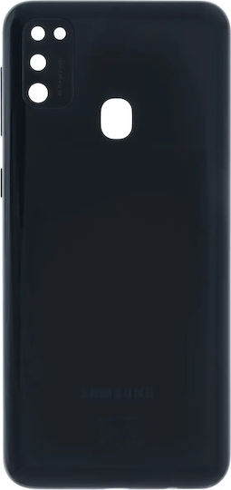 Back Cover Camera Lens Samsung Galaxy M21 M215 2020 Service Pack Black
