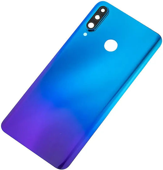 Sticlă Capac Spate Lentilă Cameră Huawei P30 Lite Nova 4e 6gb Ram Fără Logo Albastru Păun