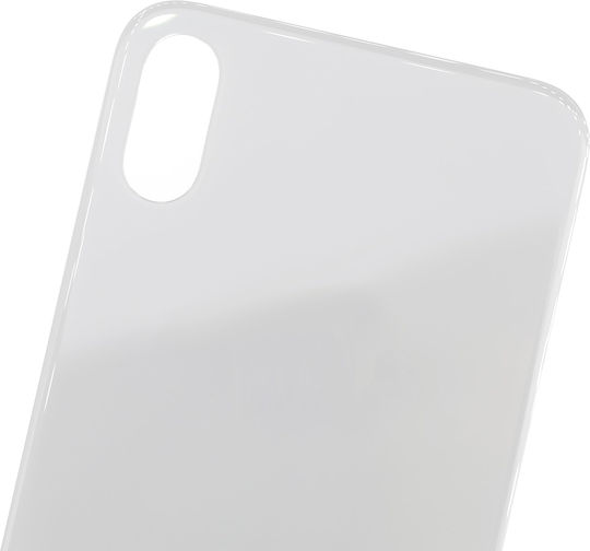 Back Cover Glass Iphone X No Logo Silver