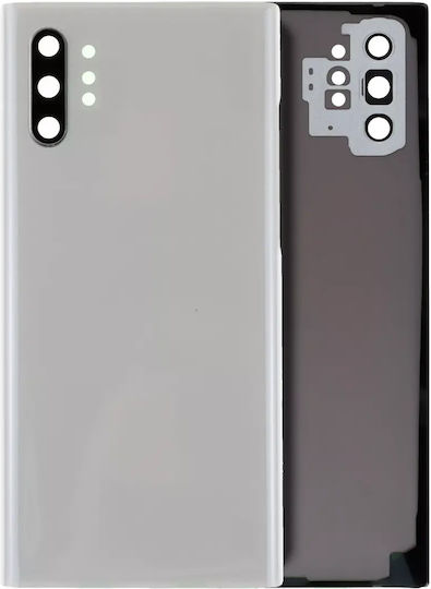 Back Cover Glass Camera Lens Samsung Galaxy Note 10 Plus 5g Service Pack Aura White