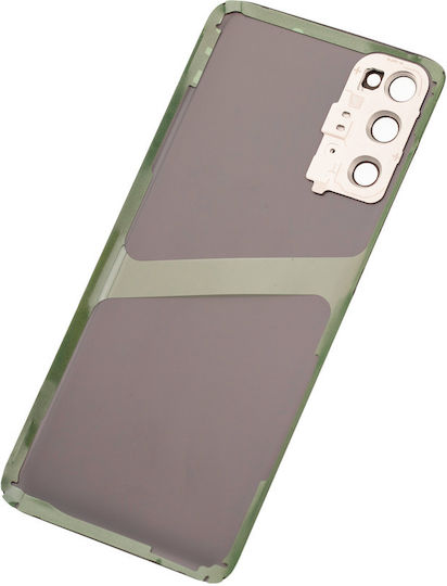 Back Cover Glass Camera Lens Samsung Galaxy S20 5g No Logo Aftermarket Plus Cloud White