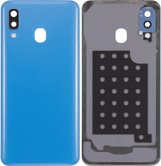 Sticlă Capac Spate Lentilă Cameră Compatibil Samsung Galaxy A40 A405 2019 Aftermarket Plus Albastru