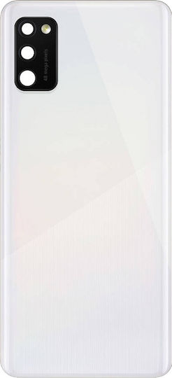 Back Cover Glas Kameraobjektiv Samsung Galaxy A41 A415 2020 Service Pack Prism Crush Silber