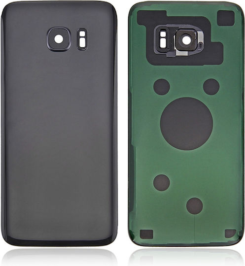 Задно Стъкло Капак Обектив Камера Samsung Galaxy S7 Edge Сервизен Комплект Черен