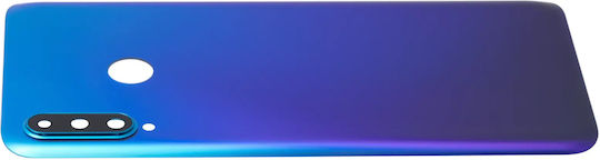 Задно Стъкло За Камера Huawei P30 Lite Nova 4e 4gb Ram Без Лого Пауново Синьо