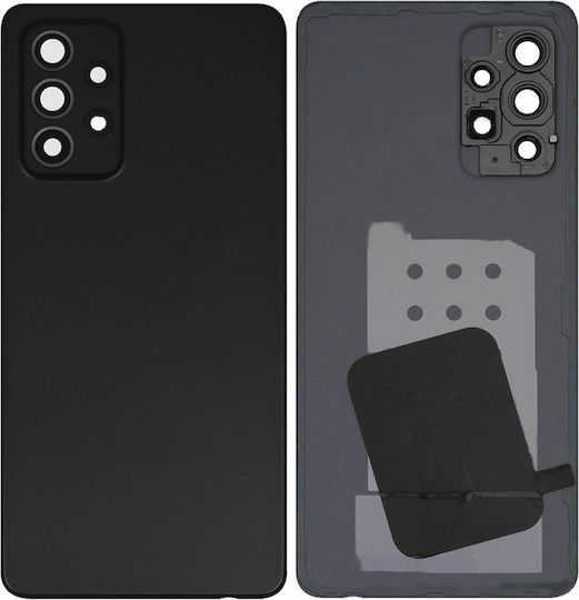 Sticlă Capac Spate Lentilă Cameră Samsung Galaxy A52s A528 2021 Pachet Service Negru Superbe