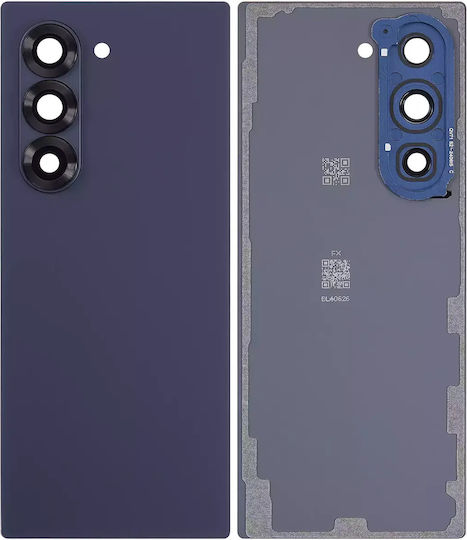 Back Cover Glass Camera Lens Samsung Galaxy Z Fold 6 5g Aftermarket Plus Navy