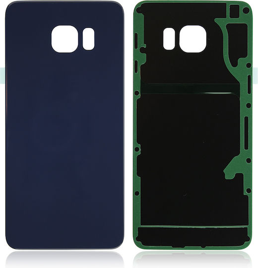 Back Cover Glass Samsung Galaxy S6 Edge Plus No Logo Aftermarket Plus Black Sapphire