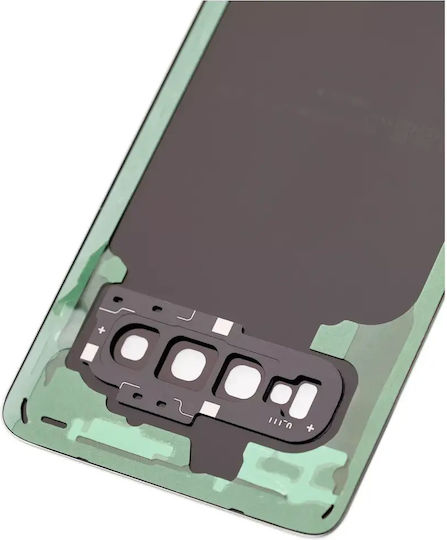 Rückseitiges Glas Kameraobjektiv Samsung Galaxy S10 Service Pack Prisma Schwarz