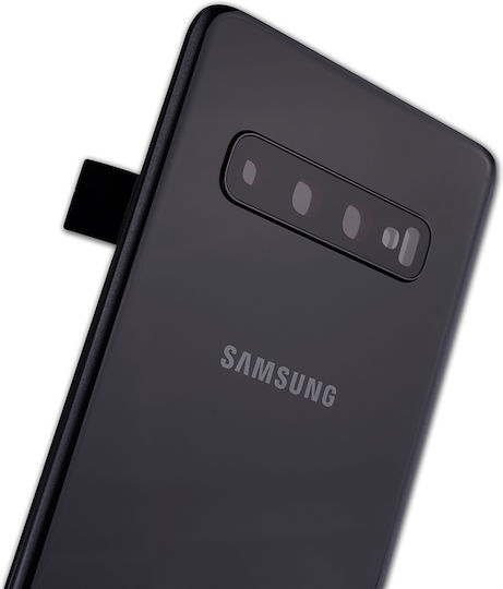Rückseitiges Glas Kameraobjektiv Samsung Galaxy S10 Service Pack Prisma Schwarz