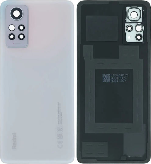 Back Cover Glass Xiaomi Redmi Note 12 Pro 4g Service Pack Polar White