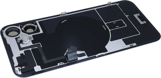 Back Glass W Magsafe Magnet & Nfc & Flashlight Flex Iphone 16 Plus Genuine Oem Ultramarine